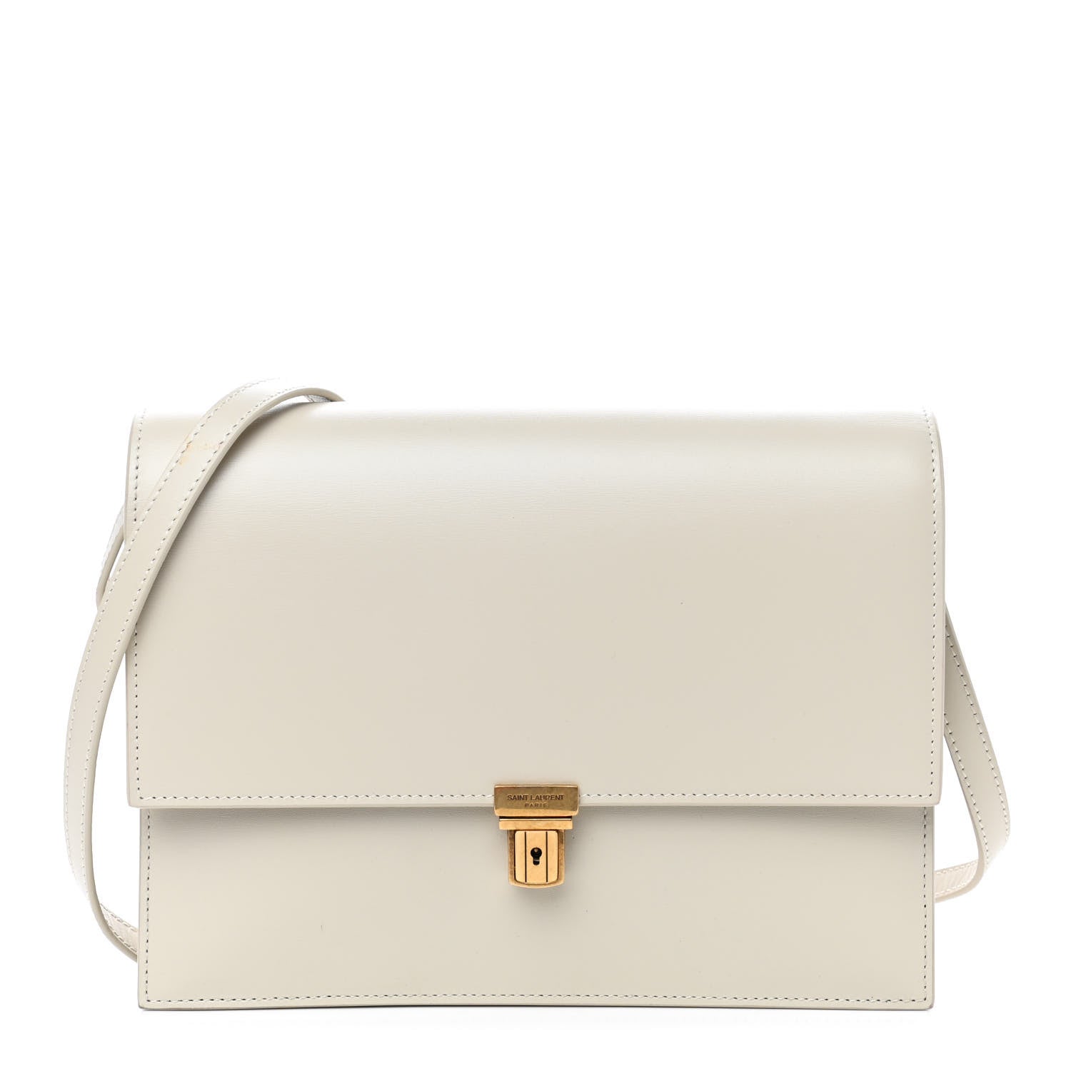 Saint Laurent Smooth Calfskin Tuc Mini Bag Crema Soft 1 of 5