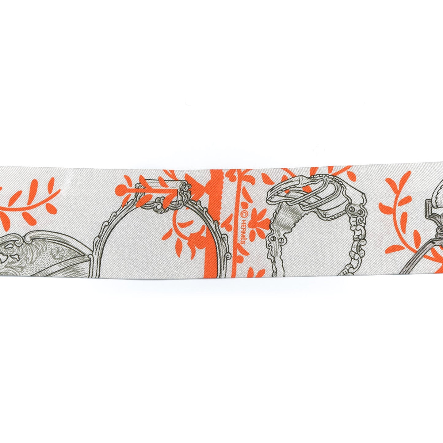 Silk Etriers Remix Twilly Verveine Orange Kaki