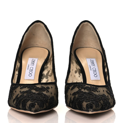 Jimmy Choo Lace Abel Pump 38 Black 2 of 8