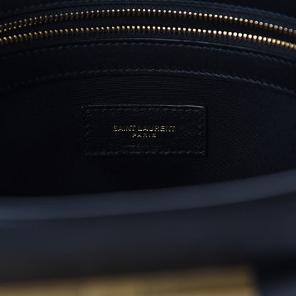 Saint Laurent Canvas Calfskin Medium Manhattan Shopper Tote Natural Black 6 of 9