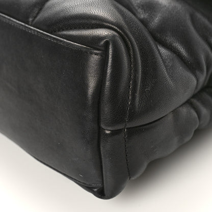 Saint Laurent Lambskin Quilted Monogram Monochrome Small Loulou Puffer Chain Satchel Black 8 of 12