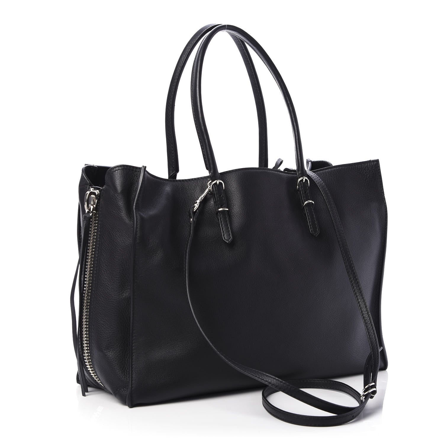 Balenciaga Veau Papier B4 Zip Around Tote Black 5 of 12