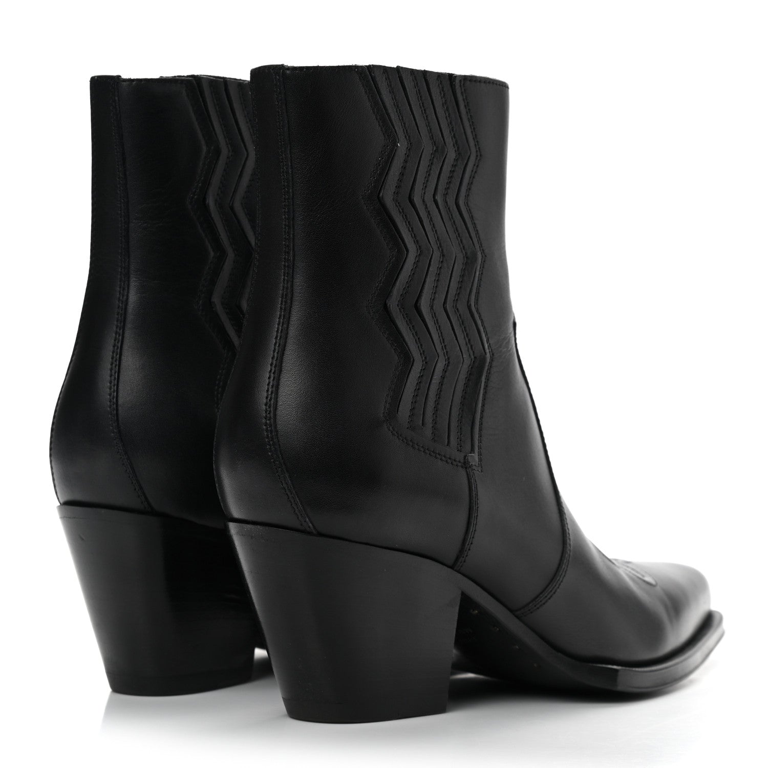 Hermes Calfskin Womens Vegas Ankle Boot 38 Black 4 of 11