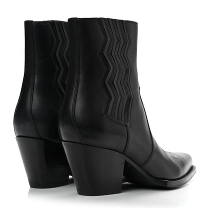 Hermes Calfskin Womens Vegas Ankle Boot 38 Black 4 of 11