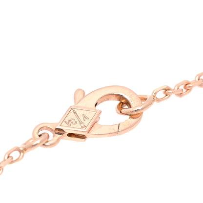 Van Cleef & Arpels 18K Rose Gold Gray Mother of Pearl Vintage Alhambra Pendant Necklace 4 of 7