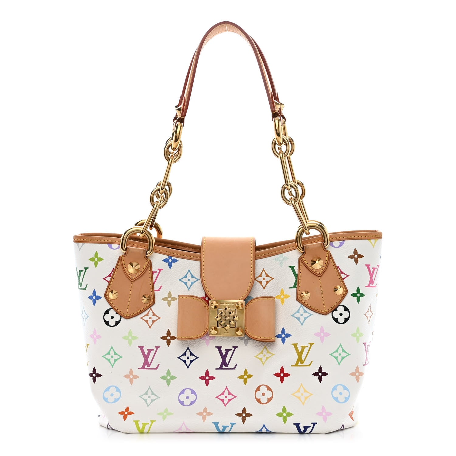 Louis Vuitton Monogram Multicolor Annie MM White 1 of 12