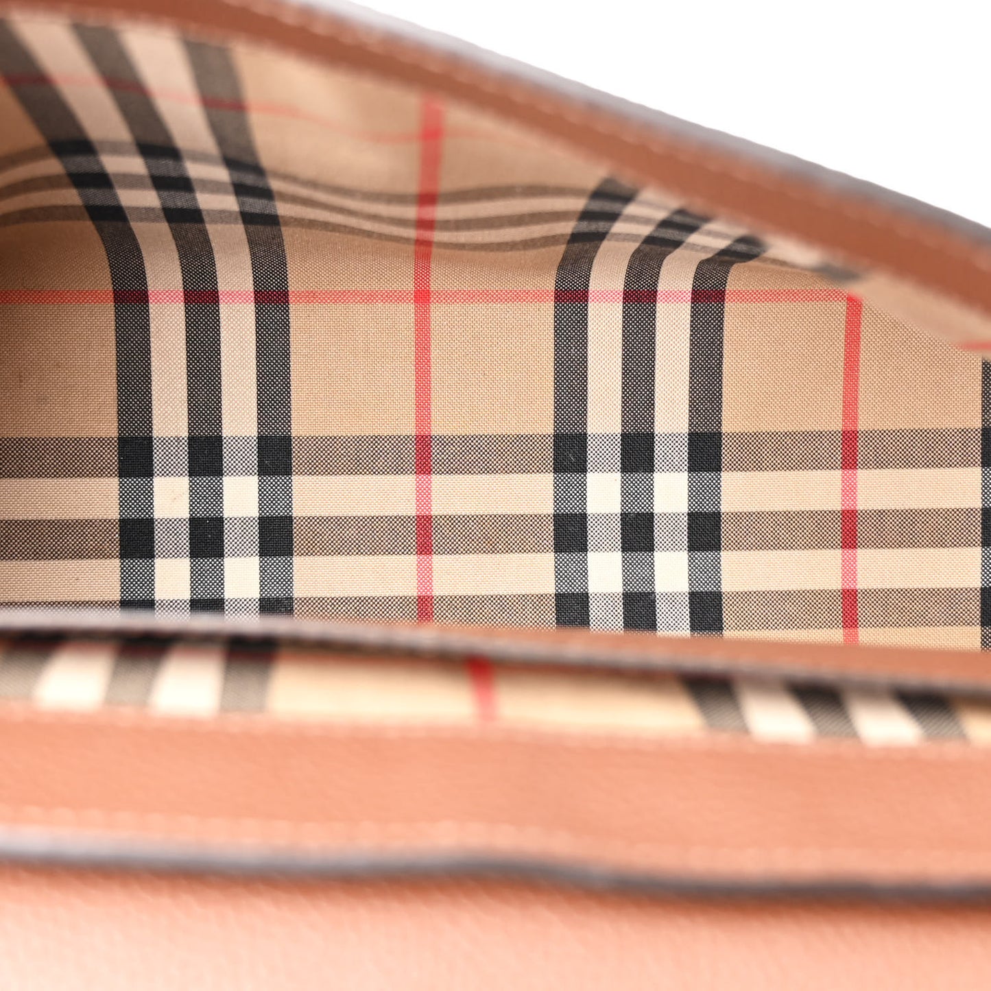 Calfskin Vintage Check Note Crossbody Bag Tan