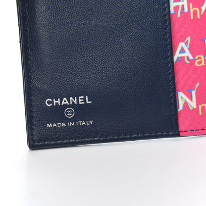Chanel Lambskin Quilted Passport Holder Navy 6 of 8