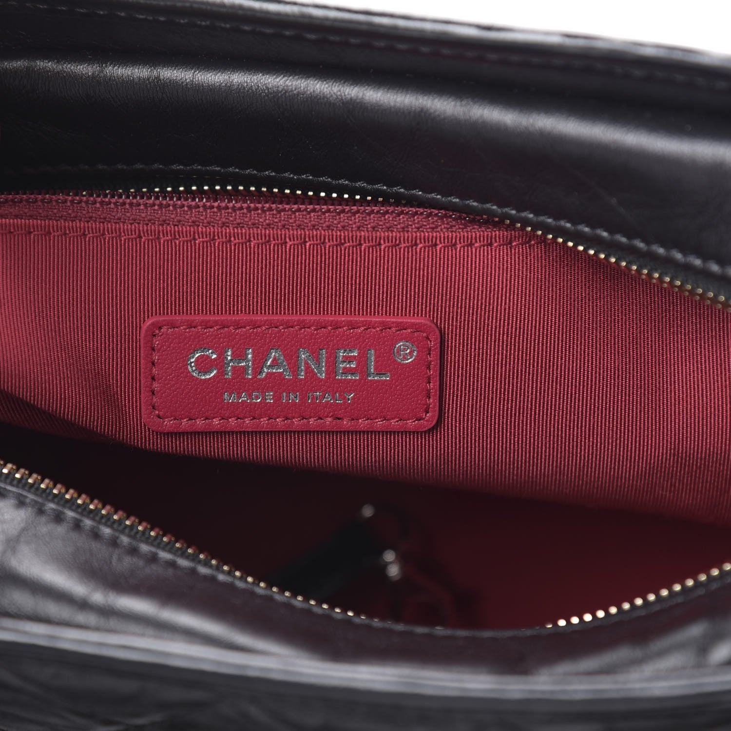 Chanel Aged Smooth Calfskin Quilted Medium Gabrielle Logo Hobo Black 6 of 11