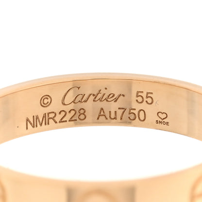 Cartier 18K Yellow Gold 3.5mm LOVE Wedding Band Ring 55 7.25 4 of 5