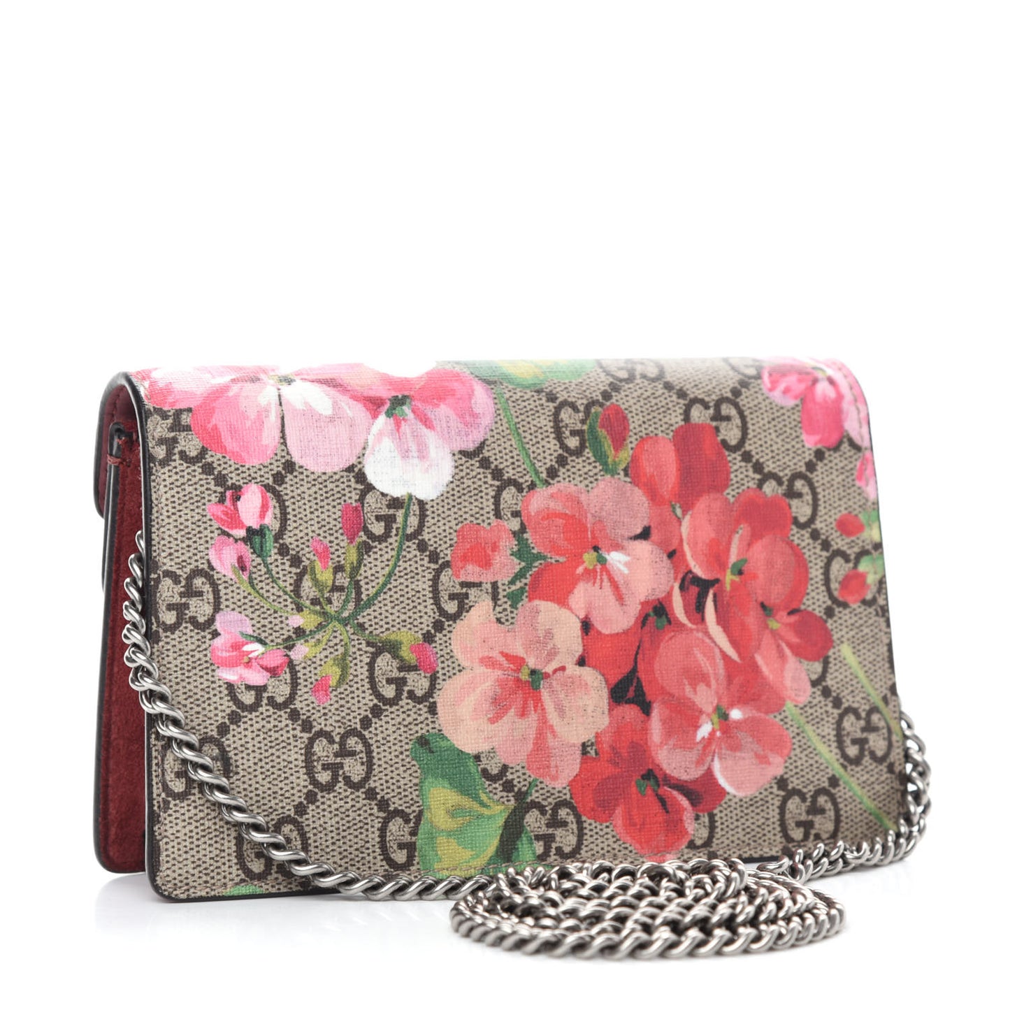 GG Supreme Monogram Blooms Super Mini Dionysus Shoulder Bag Beige Multicolor Dry Rose