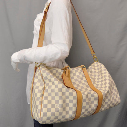 Louis Vuitton Damier Azur Keepall Bandouliere 45 2 of 8