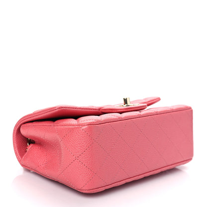 Chanel Iridescent Caviar Quilted Mini Rectangular Flap Pink 4 of 10