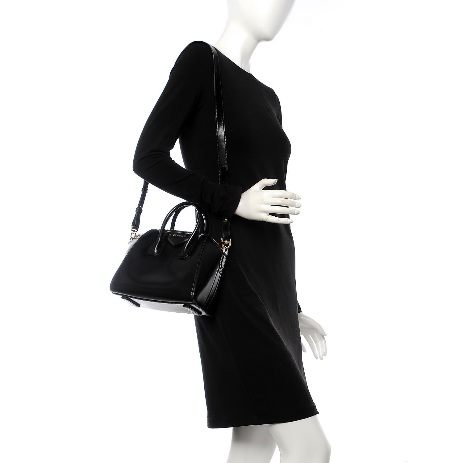 Givenchy Shiny Lord Calfskin Mini Antigona Black 3 of 10
