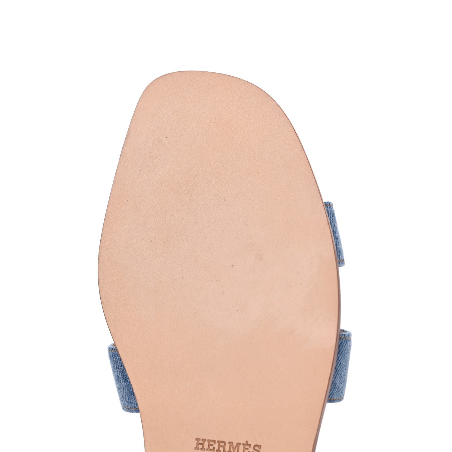 Hermes Denim Canvas Oran Sandals 41 Bleu Clair 11 of 13