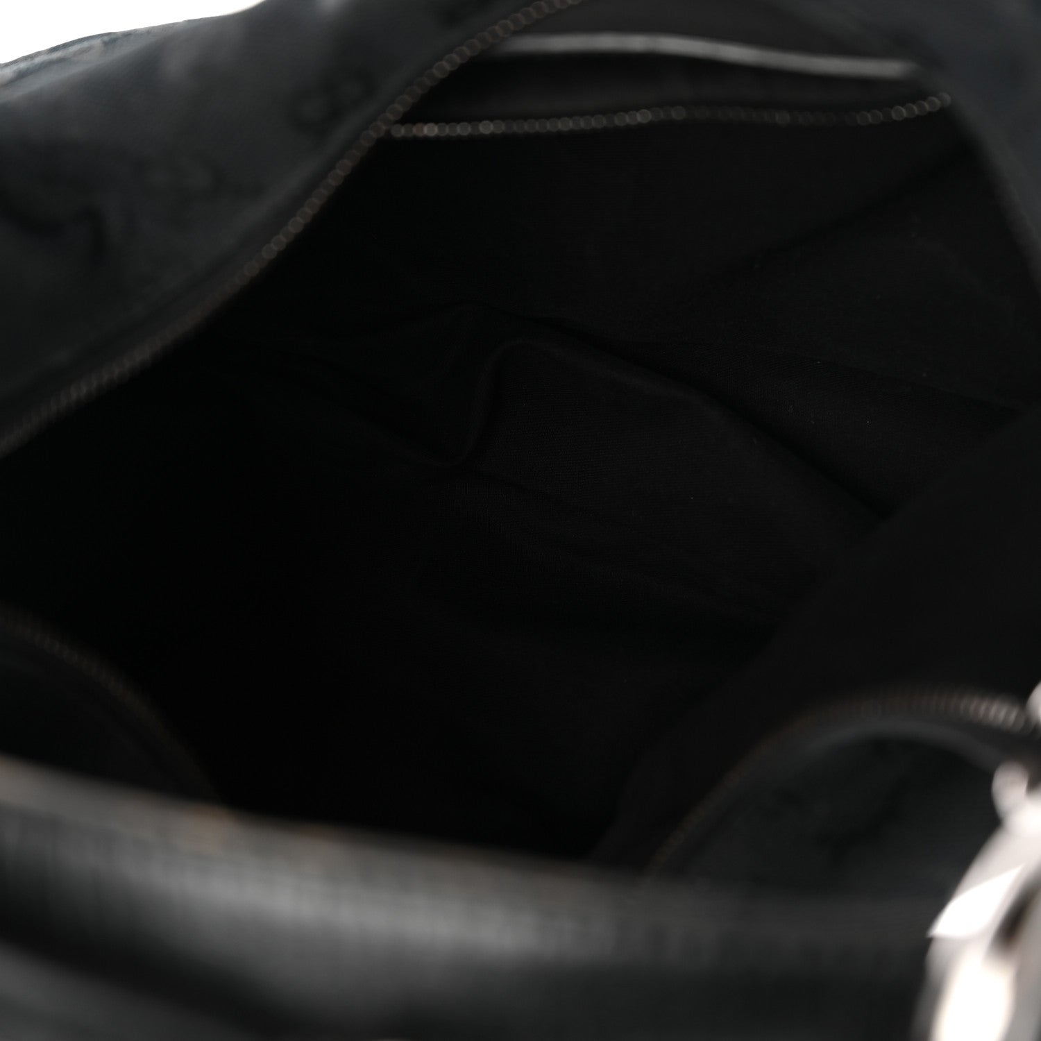 Gucci Monogram Medium Horsebit Chain Hobo Black 5 of 13