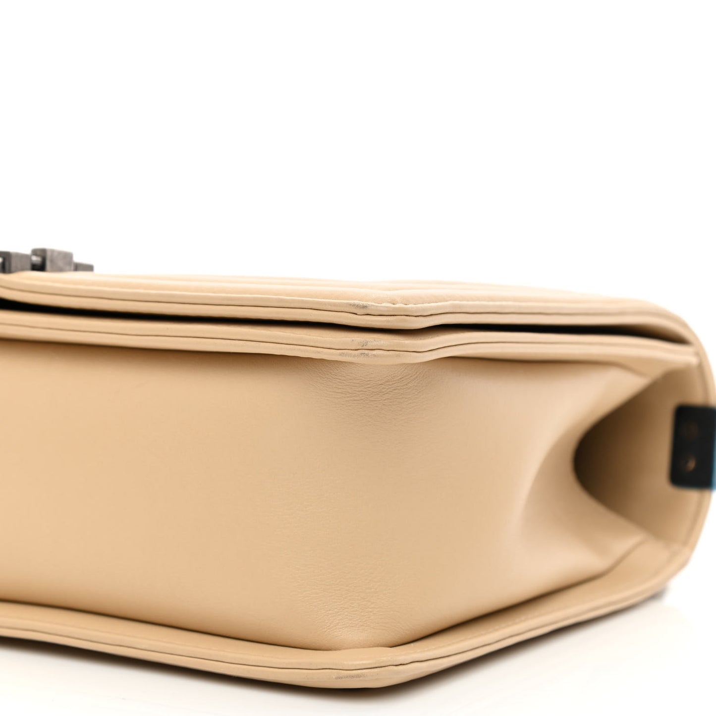 Calfskin Embossed New Medium Cordoba Boy Flap Ecru