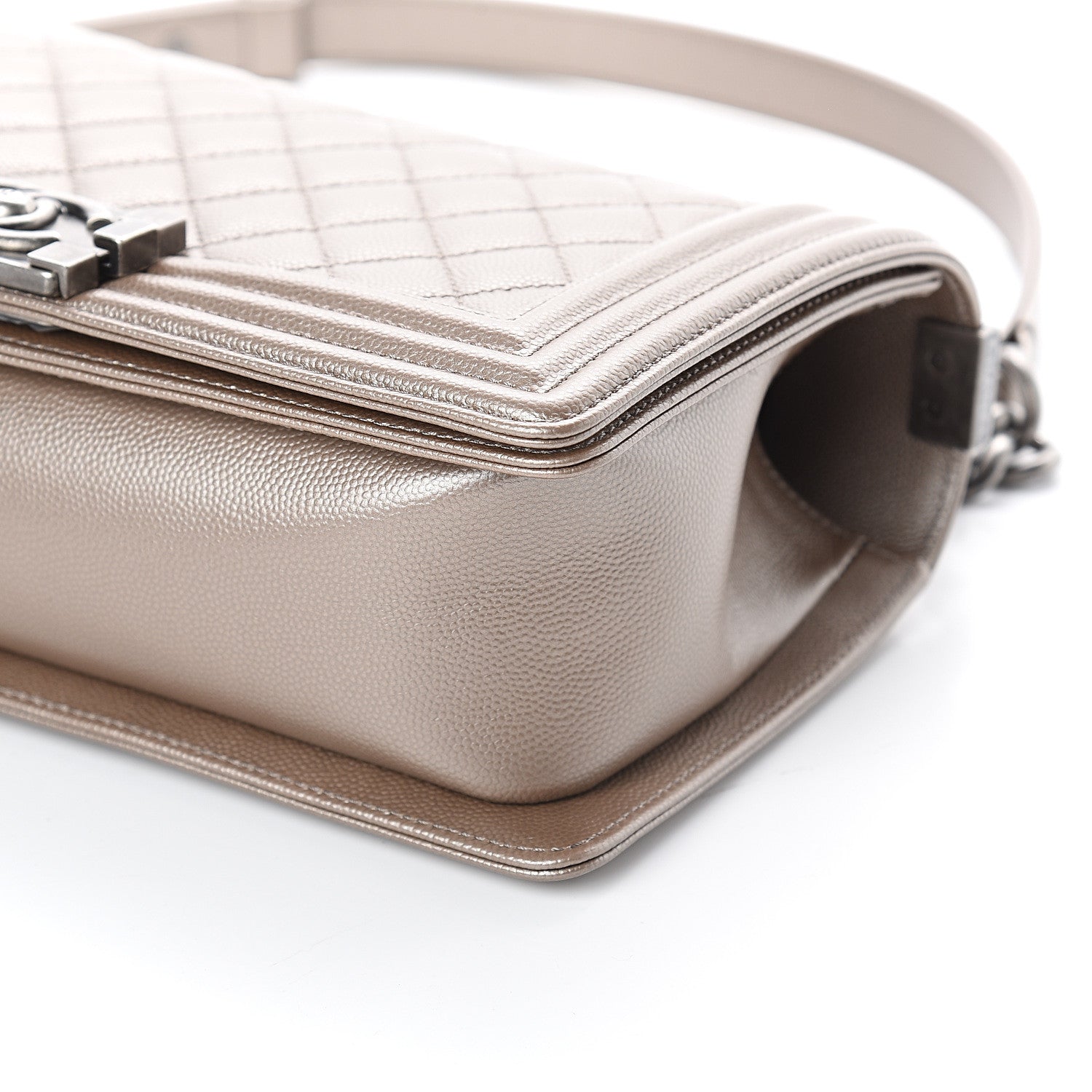 Chanel Metallic Caviar Quilted Medium Boy Flap Copper 8 of 9