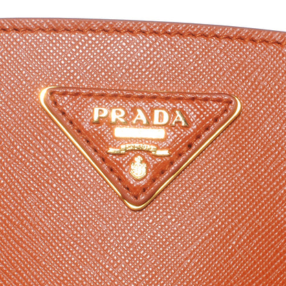 Prada Saffiano Lux Bucket Tote Papaya 5 of 9