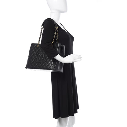 Chanel Caviar Quilted Grand Shopping Tote GST Black 2 of 11