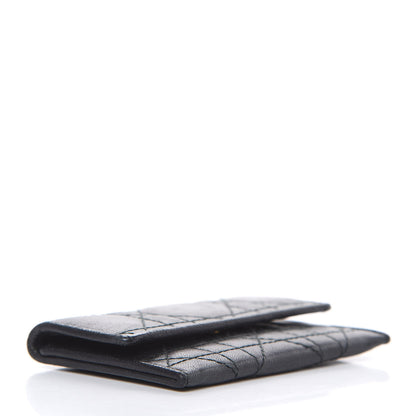 Christian Dior Lambskin Cannage Lady Dior Flap Card Holder Black 4 of 9