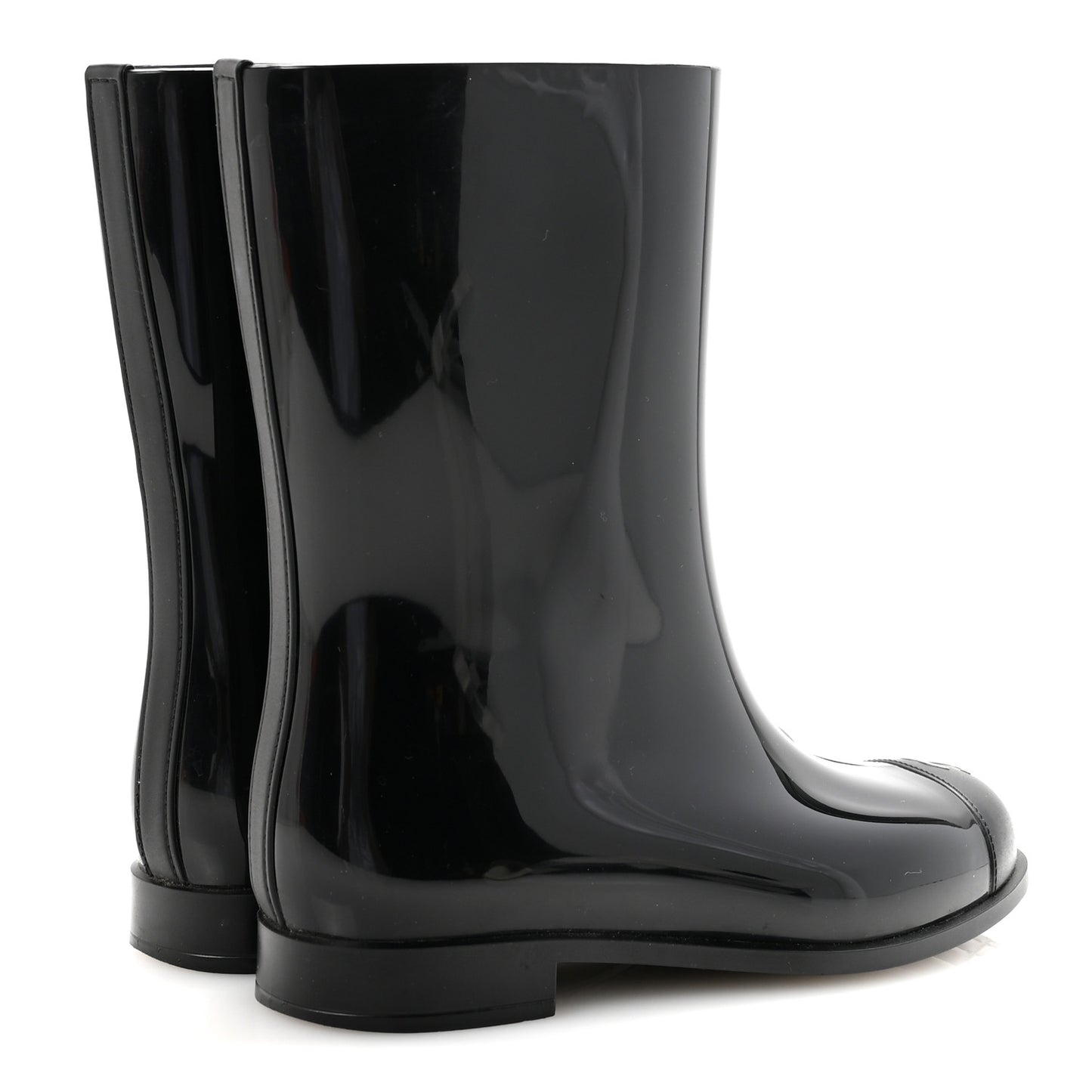 Rubber Rain Boots 36 Black