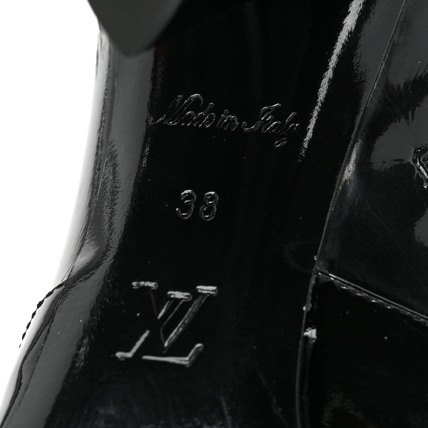 Louis Vuitton Patent Uniformes Silhouette Ankle Boots 38 Black 6 of 9