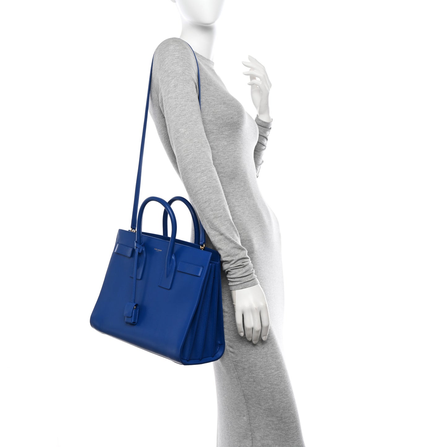 Calfskin Small Sac De Jour Royal Blue