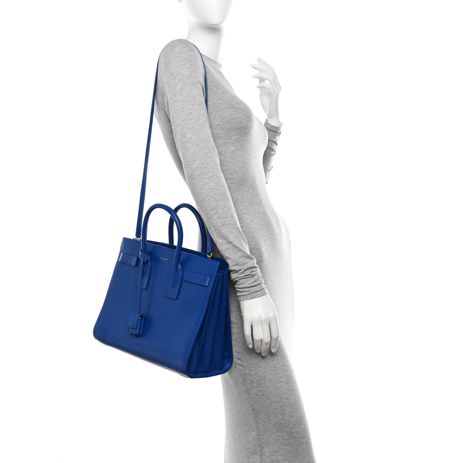 Saint Laurent Calfskin Small Sac De Jour Royal Blue 2 of 11