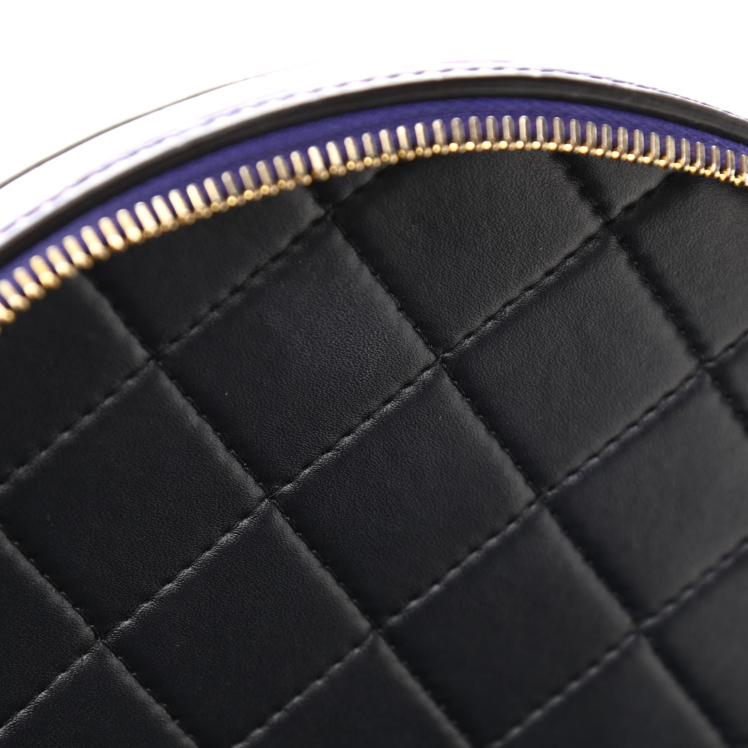 Mulberry Shiny Croc Calfskin Embossed Trunk Bag Dark Amethyst 11 of 12