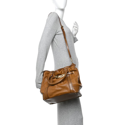 Burberry Grainy Calfskin Medium Golderton Tote Brown 2 of 12