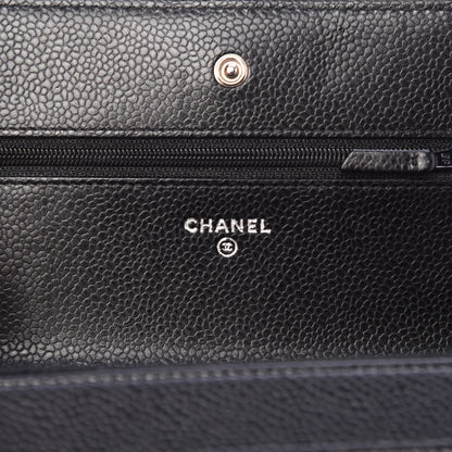 Chanel Caviar Quilted Wallet On Chain WOC Black 6 of 9