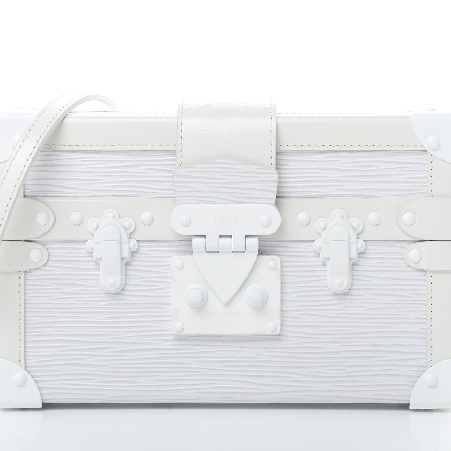 Epi Monochrome Petite Malle White