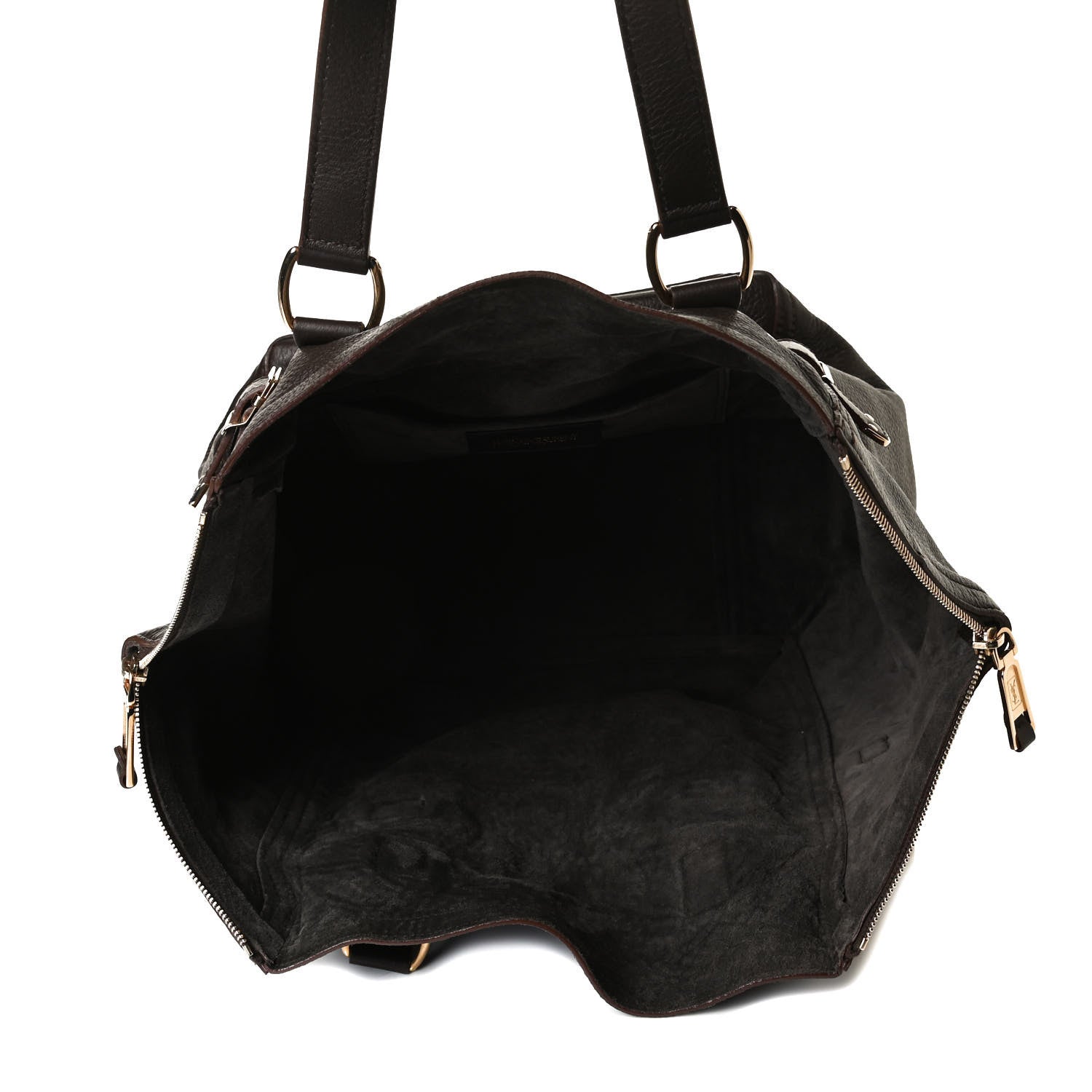 Saint Laurent Calfskin XL Downtown Tote Brown 4 of 19