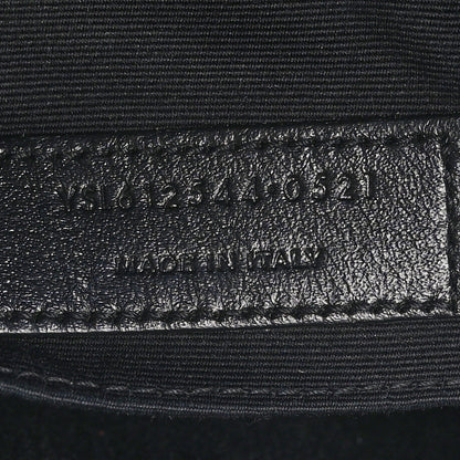 Saint Laurent Calfskin Matelasse Monogram Lou Camera Bag Deep Marine 7 of 11