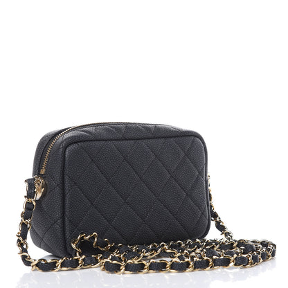 Chanel Iridescent Caviar Quilted Mini Coco Tassel Camera Case Black 3 of 10