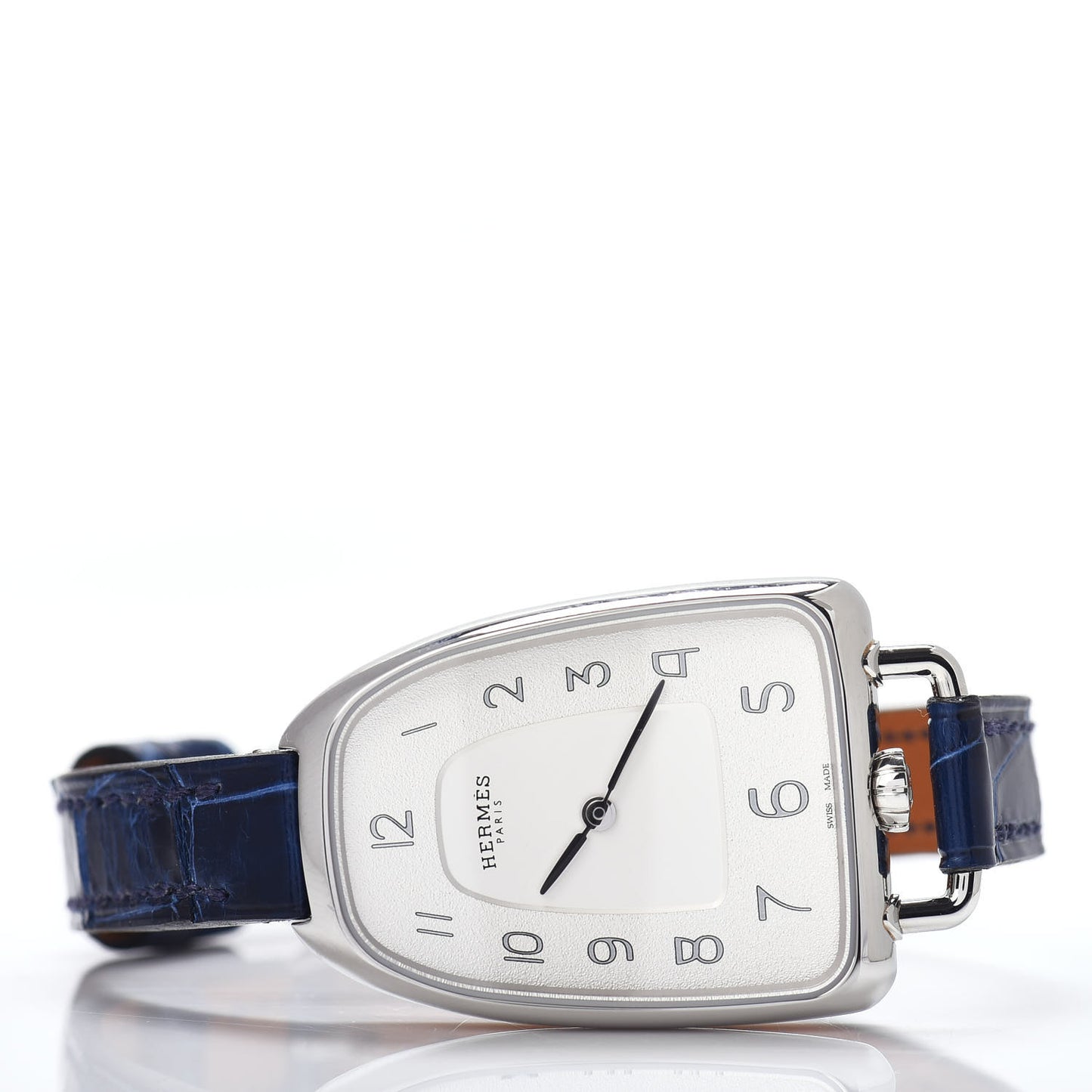 Stainless Steel Alligator 26mm Galop Quartz Watch Bleu Saphir
