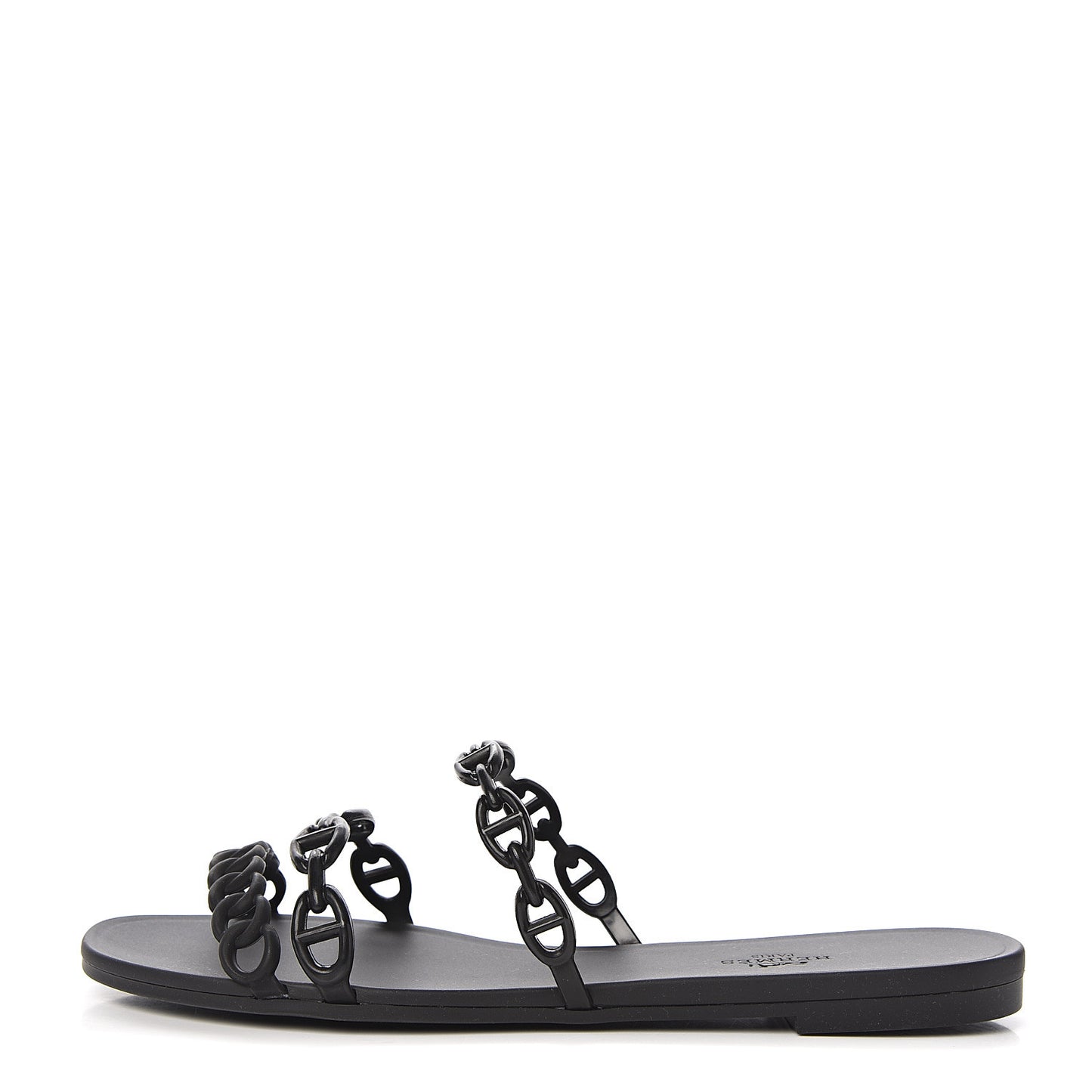 Rubber Chaine d'Ancre Rivage Sandals 39 Black