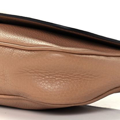 Gucci Pebbled Calfskin Medium Soho Flap Crossbody Camelia 11 of 12