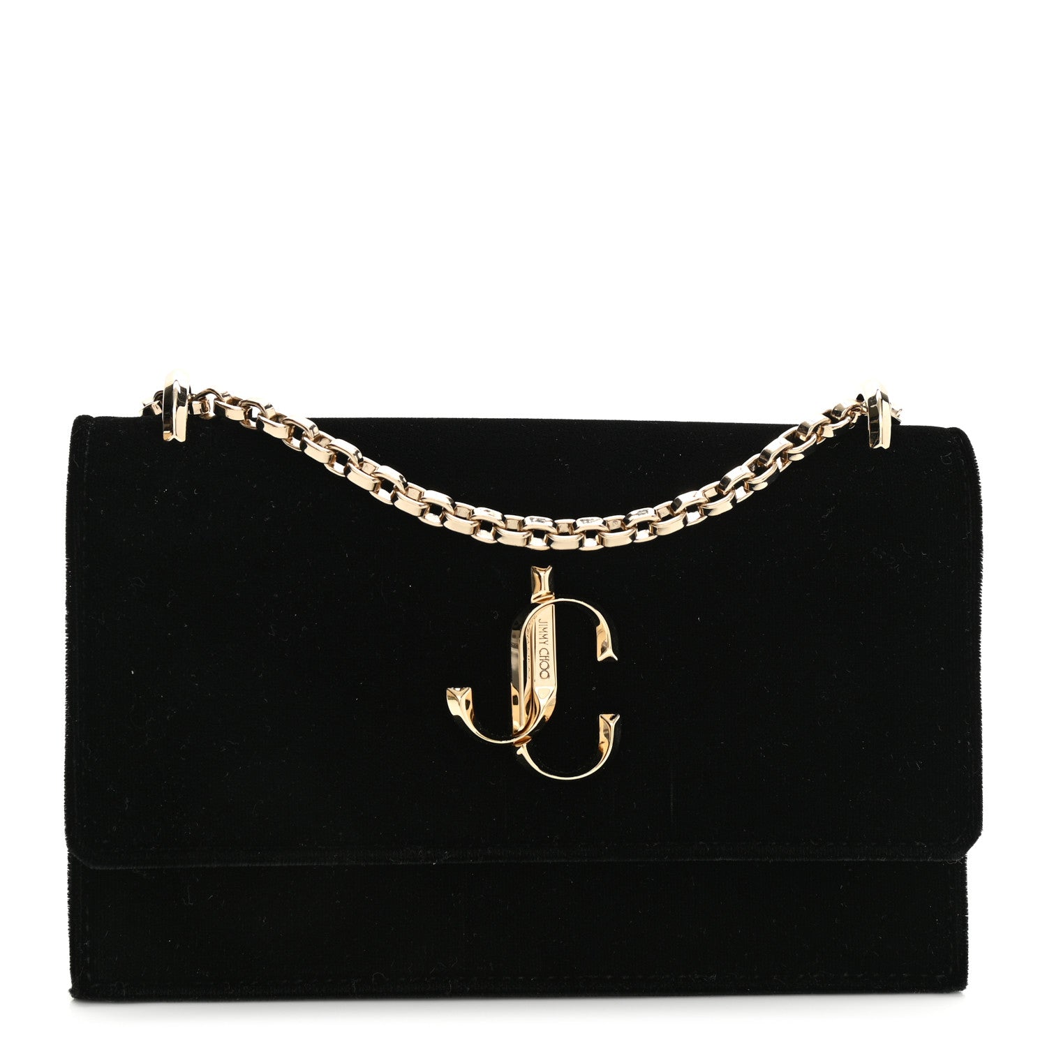 Jimmy Choo Velvet Bohemia Bag Black 2 of 11