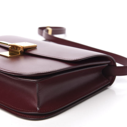Celine Box Calfskin Medium Classic Box Flap Bag Burgundy 9 of 12