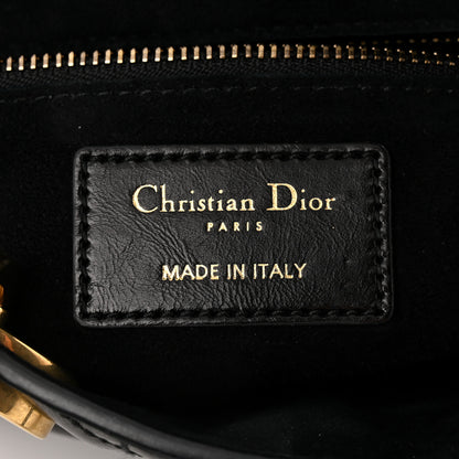 Christian Dior Crinkled Patent Cannage Small Lucky Badges My Lady Dior Black 6 of 11