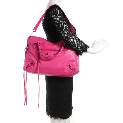 Balenciaga Agneau Classic Hardware City Cyclamen Fucsia 2 of 15