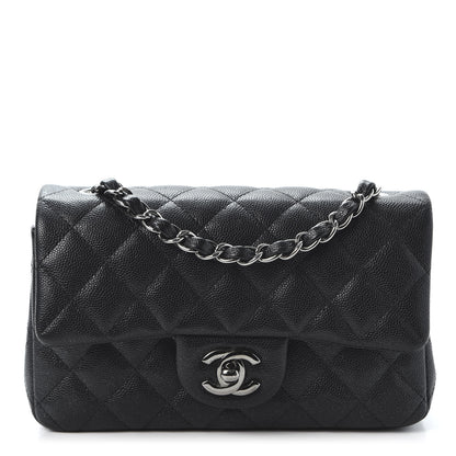 Chanel Iridescent Caviar Quilted Mini Rectangular Flap Black 1 of 10