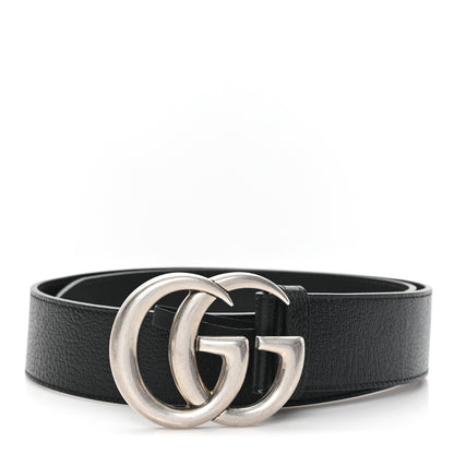 Gucci Textured Calfskin Double G 40mm Belt 80 32 Black 1 of 4