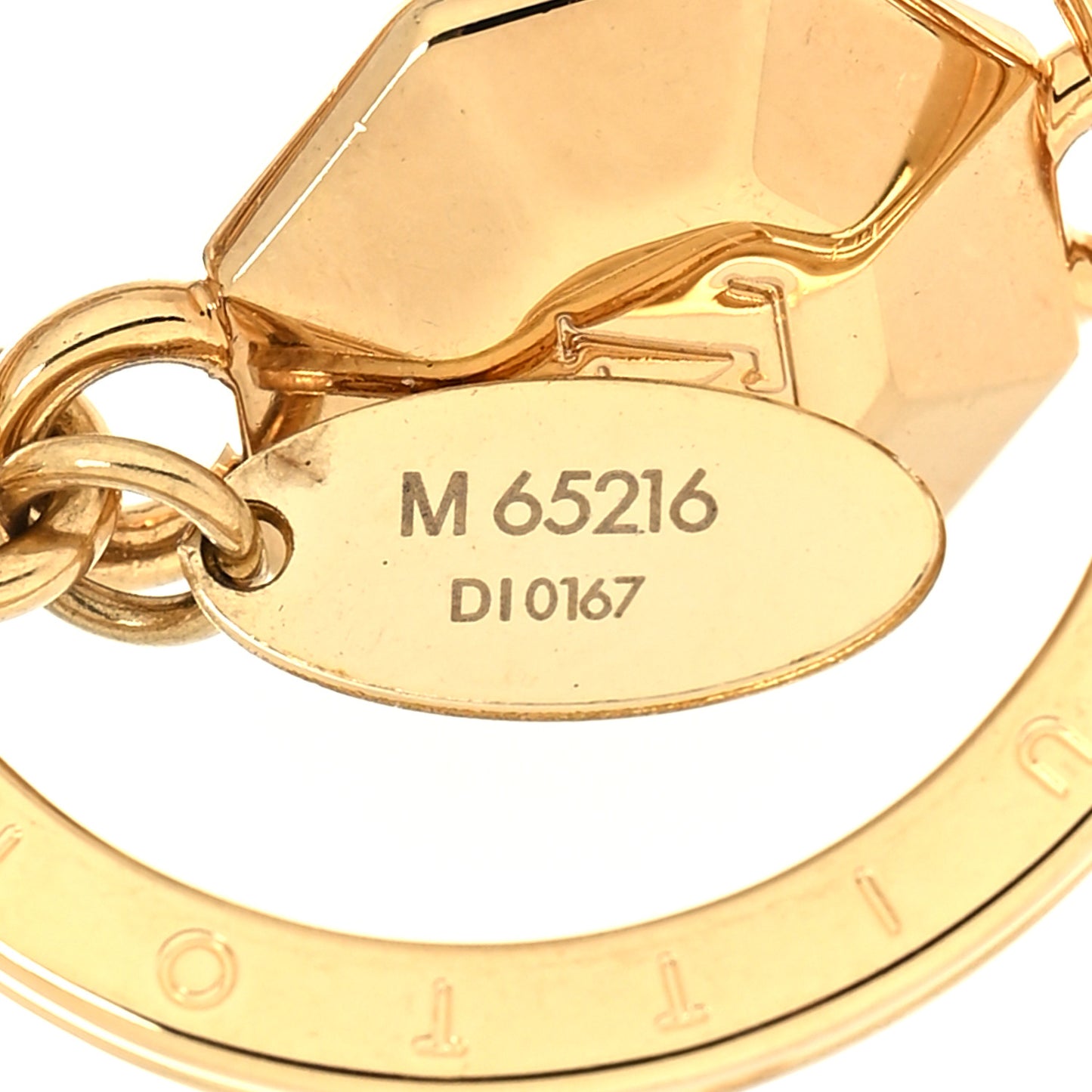 LV Facettes Bag Charm Key Holder Gold