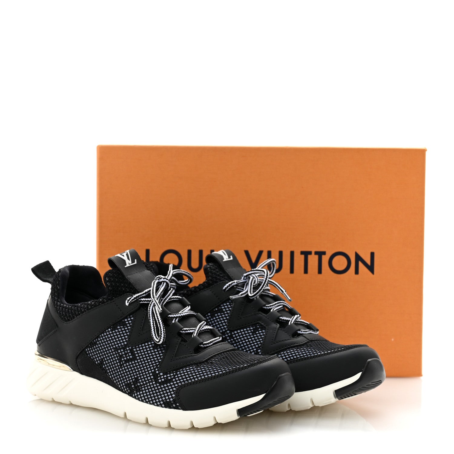 Louis Vuitton Technical Nylon Monogram Rubber Aftergame Sneakers 36 Black 10 of 10