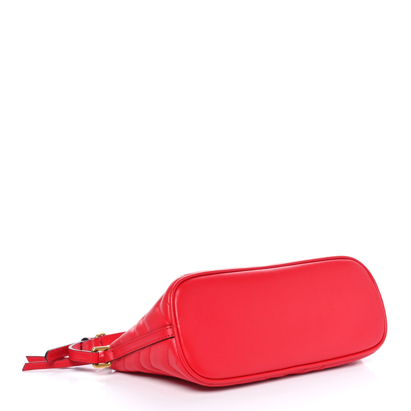 Calfskin Matelasse Chevron GG Marmont Sling Shoulder Bag Rosso