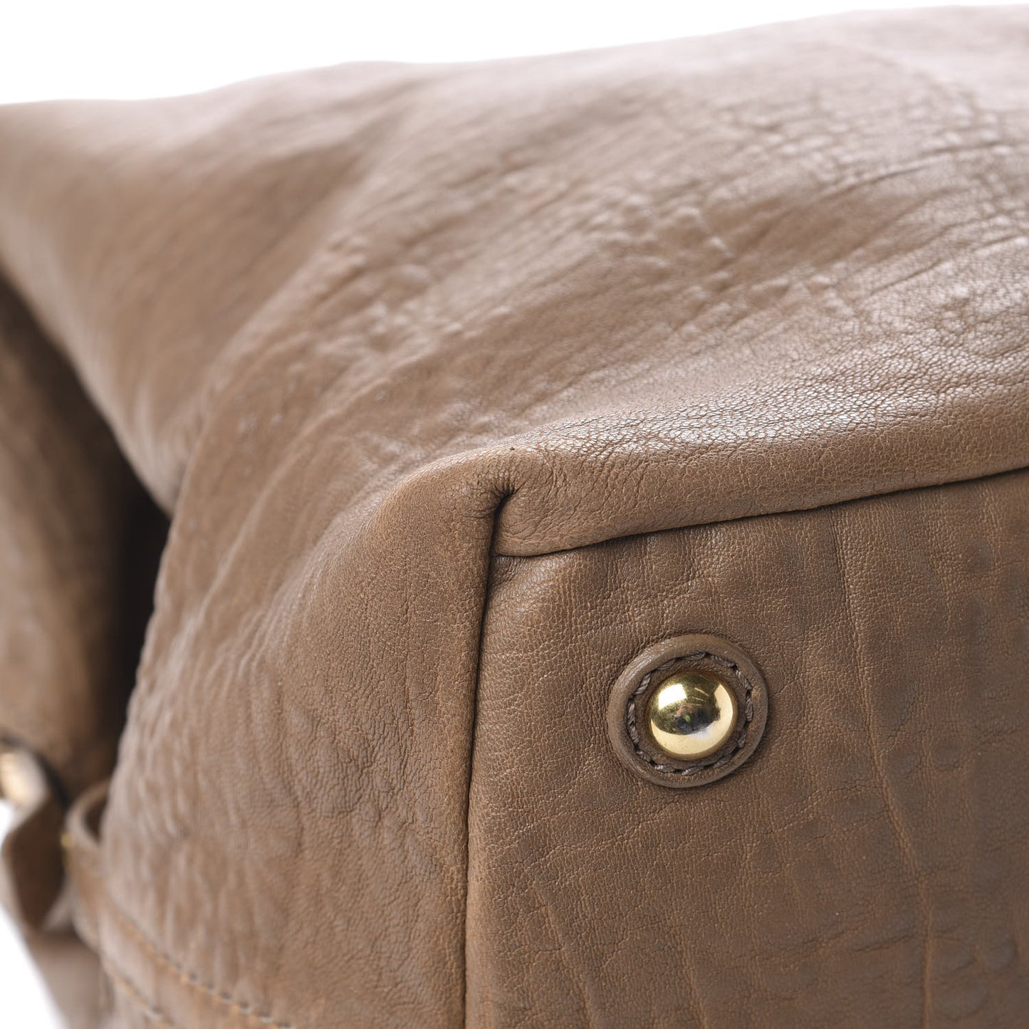 Pebbled Lambskin Medium Easy Sac Brown