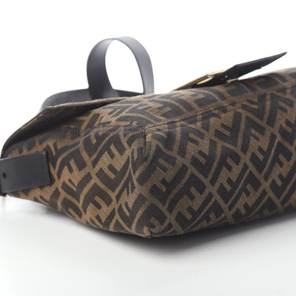 Fendi Zucca Vitello Elite Shoulder Bag Tobacco 7 of 8